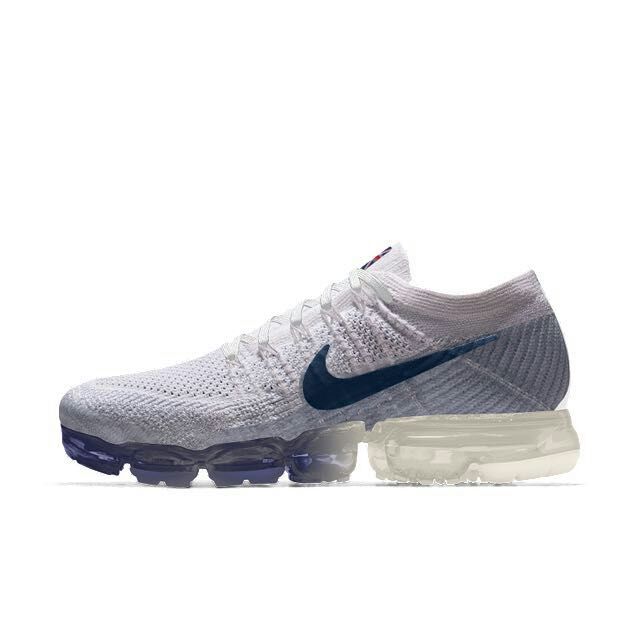 Nike Air VaporMax Flyknit National Flag Grey Blue Shoes